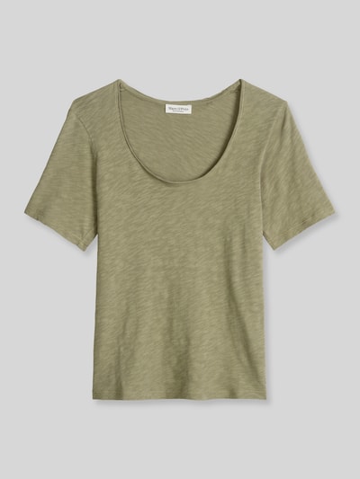 Marc O'Polo Regular Fit T-Shirt aus reiner Baumwolle Oliv 2
