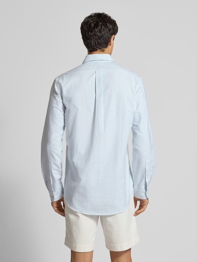 Polo Ralph Lauren Custom Fit Freizeithemd mit Button-Down-Kragen Hellgrau Melange 5
