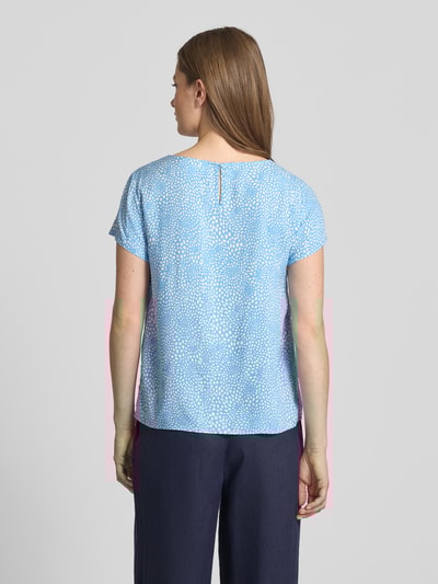 Vila Regular fit blouseshirt van viscose met ronde hals Koningsblauw - 5