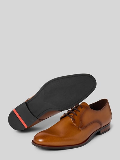 Lloyd Derby schoenen van leer, model 'CORE PLUS' Cognac - 4