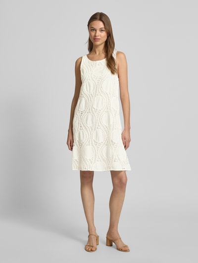 ROBE LÉGÈRE Minikleid mit Häkelspitze Offwhite 1