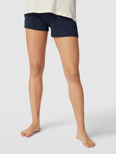 Schiesser Korte pyjamabroek met all-over motief Marineblauw - 4