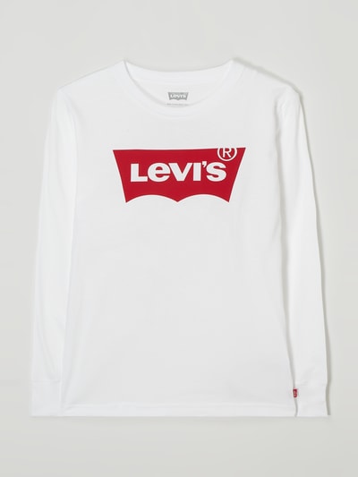 Levi’s® Kids Longsleeve mit Logo Weiss 1