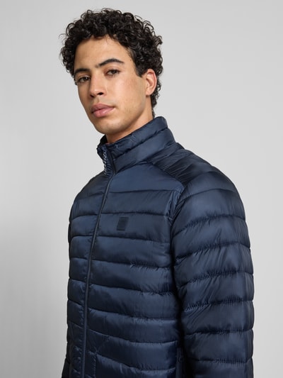Jack & Jones Kurtka pikowana ze stójką i kieszeniami zapinanymi na zamek błyskawiczny Granatowy 3