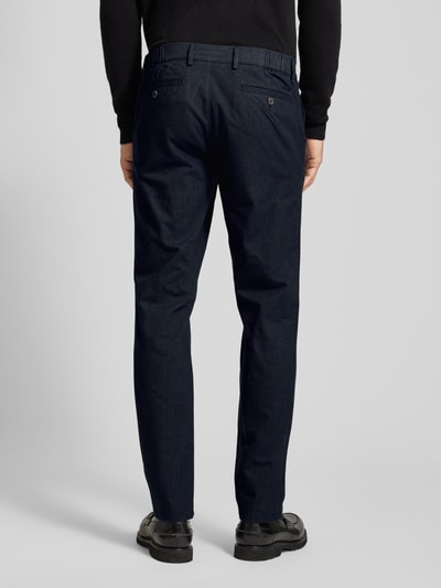 Eurex By Brax Pantalon met steekzakken, model 'THILO' Marineblauw - 5