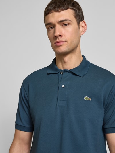 Lacoste Regular Fit Poloshirt mit Label-Patch Dunkelblau 3