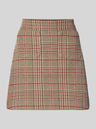 Tommy Hilfiger Lekko rozkloszowana spódnica mini z mieszanki bawełny Bordowy 2