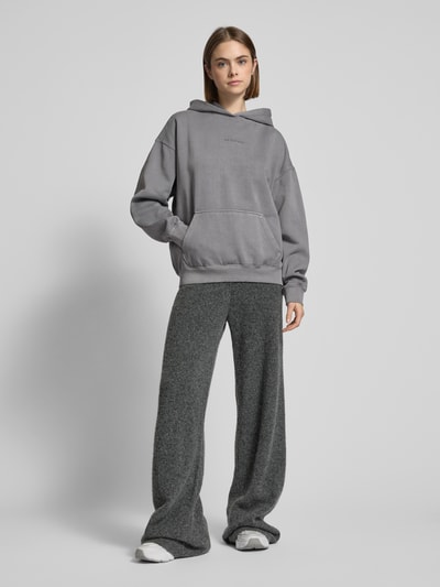 Pegador Oversized Hoodie mit Label-Stitching Modell 'CLARITA' Anthrazit 1