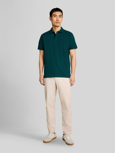 Tom Tailor Regular Fit Poloshirt aus reiner Baumwolle Petrol 1