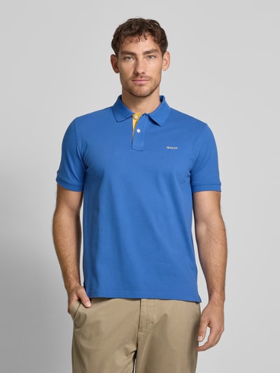 Gant Regular Fit Poloshirt mit Label-Stitching Royal 4