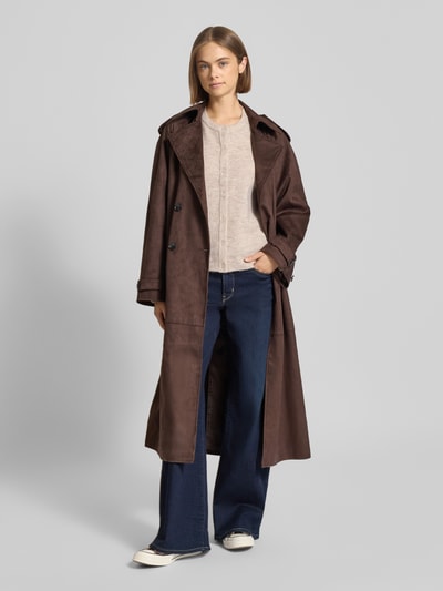 Only Loose fit gebreid jack met knoopsluiting, model 'SIMONI' Offwhite - 1