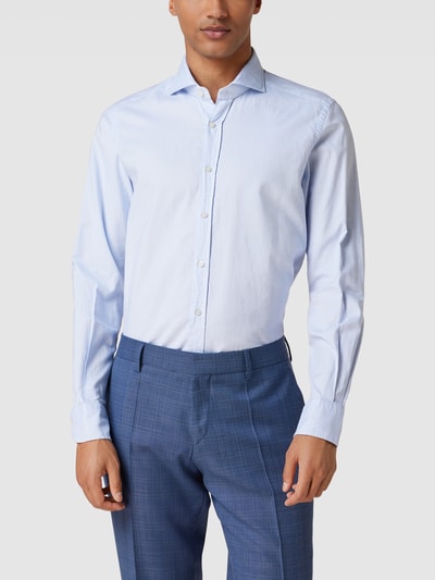 Windsor Slim Fit Business-Hemd mit Kentkragen Modell 'Lano' Bleu 4