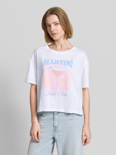 Smith and Soul T-shirt met motief- en statementprint Wit - 4