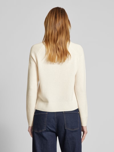 Weekend Max Mara Kaschmirstrickpullover mit Rundhalsausschnitt Modell 'TAGO' Ecru 5