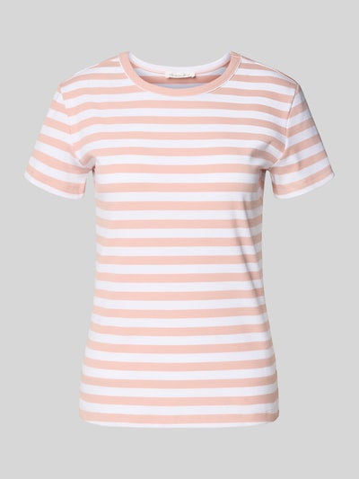 Christian Berg Woman T-shirt in riblook met ronde hals Roze - 2