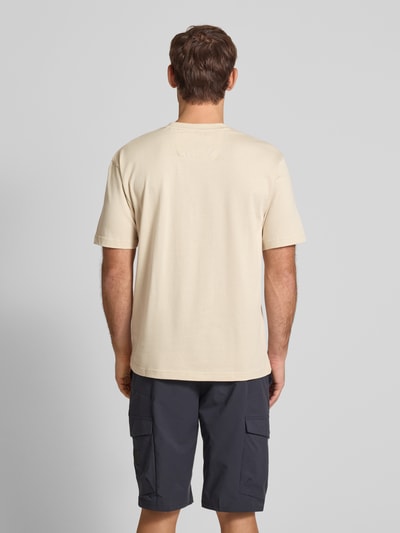 BOSS Green T-Shirt mit Label-Print Beige 5