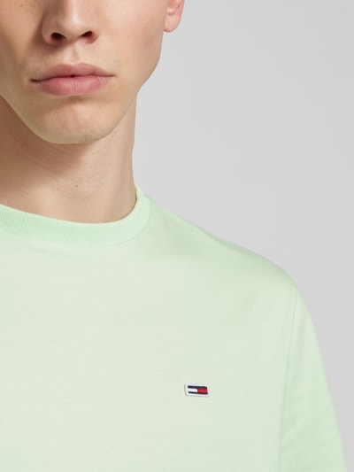 Tommy Jeans T-Shirt mit Label-Stitching Mint 3