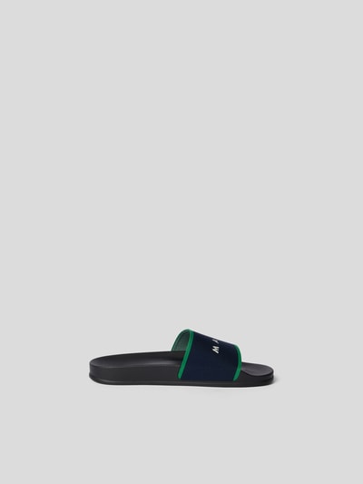 Marni Slides mit Brand-Schriftzug Black 5