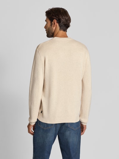 Jack & Jones Premium Strickpullover mit Rundhalsausschnitt Modell 'MILANO' Offwhite 5