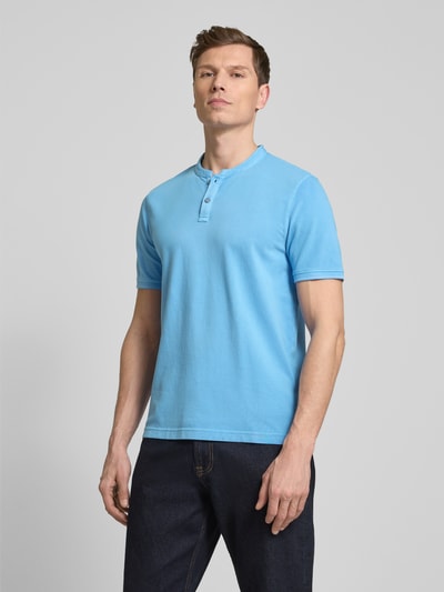 Cinque Slim Fit Poloshirt mit Rundhalsausschnitt Modell 'LANO' Bleu 4