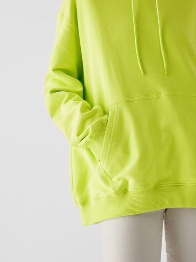 MSGM Hoodie mit Label-Print Hellgrün 3