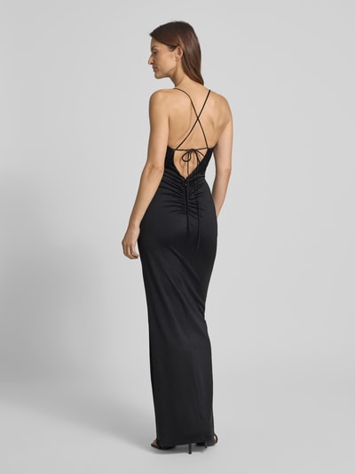Jake*s Cocktail Abendkleid mit gekreuzten Trägern und V-Ausschnitt Black 5