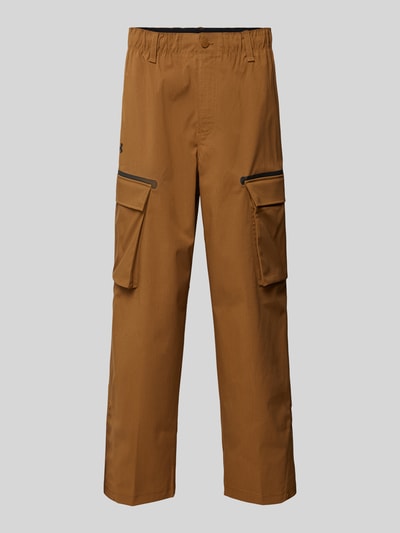 Under Armour Straight leg geruite broek met elastische band, model 'Unstoppable' Cognac - 2