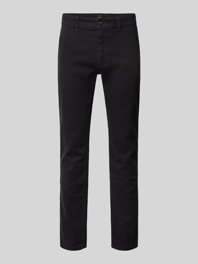 BOSS Orange Slim Fit Chino mit Gürtelschlaufen Black 2