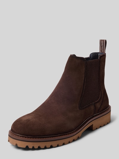 Tamaris Chelseas aus echtem Rindsleder Dunkelbraun 1