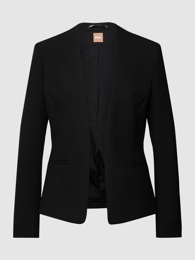 BOSS Black Women Blazer met labelapplicatie, model 'Jalesta' Zwart - 2