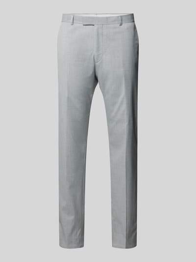 Strellson Slim Fit Anzughose mit Bügelfalten Modell 'Melwin' Hellgrau 1