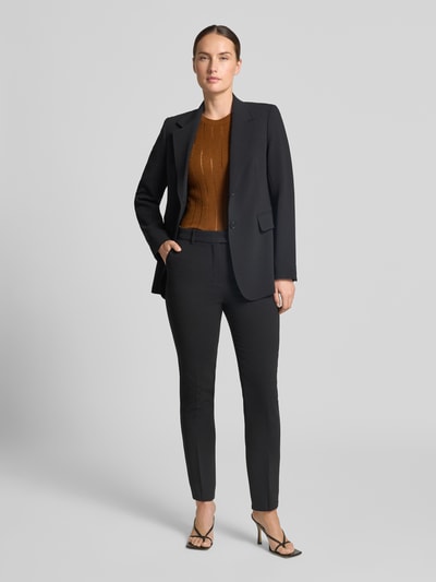 Max Mara Studio sweter o kroju slim fit z mieszanki jedwabiu i wełny model 'RAGNO' Średniobrązowy 1