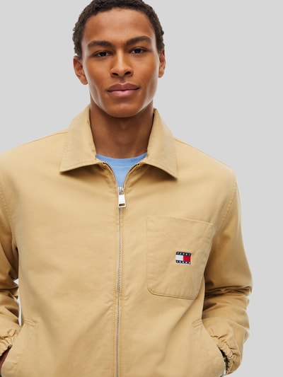 Tommy Jeans Regular Fit Blouson aus reiner Baumwolle Beige 6