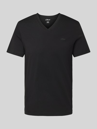 s.Oliver RED LABEL Regular Fit T-Shirt aus reiner Baumwolle Black 2