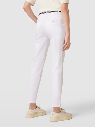 Christian Berg Woman Chino mit Gürtel Weiss 5