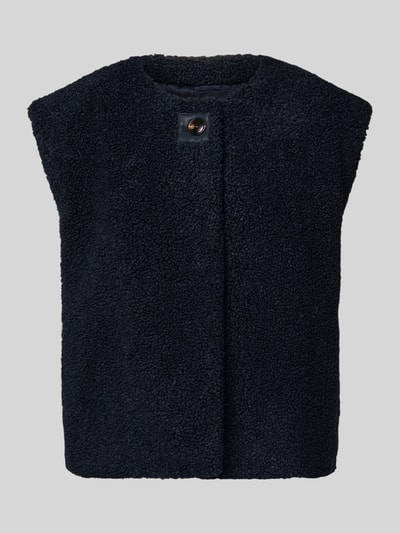 Neo Noir Fleeceweste mit Knopfverschluss Modell 'Anjanna' Dunkelblau 2