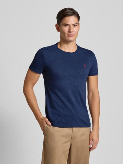Polo Ralph Lauren T-shirt met logostitching Marineblauw gemêleerd - 4