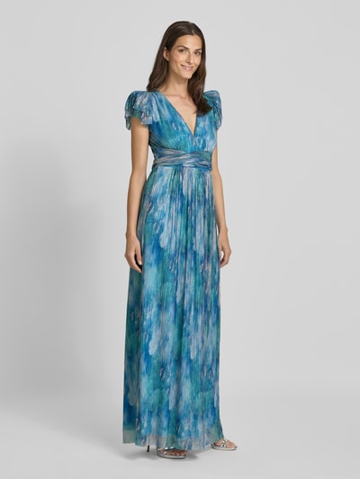 Swing Abendkleid mit Taillenpasse Ocean 1