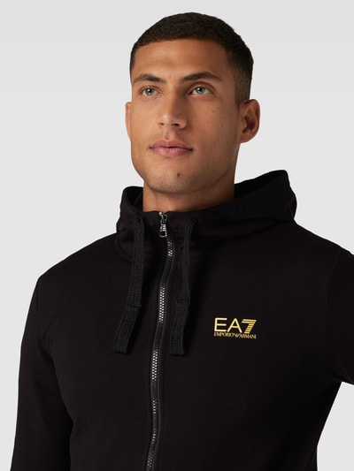 EA7 Emporio Armani Dres treningowy z nadrukiem z logo Czarny 3