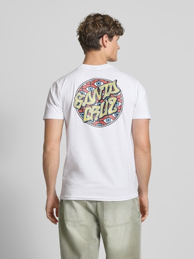 SANTA CRUZ T-Shirt mit Label-Print Weiss 5