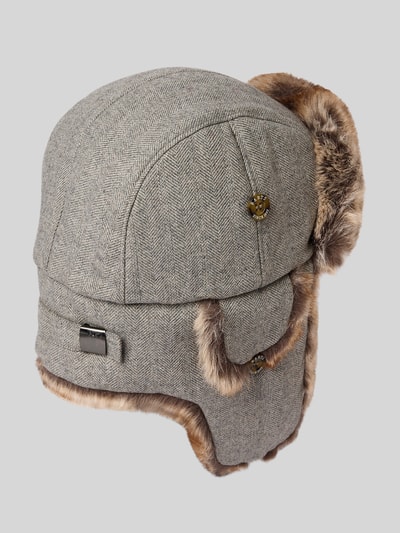 Barts Mütze mit Ohrenklappen Modell 'KAMIKAZE' Mittelgrau 3