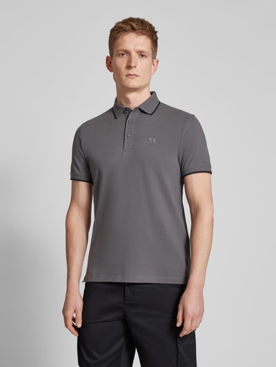 s.Oliver RED LABEL Poloshirt met labeldetail Antraciet - 4