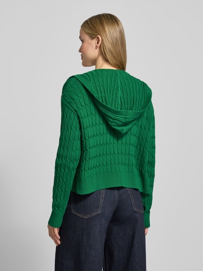 Tommy Hilfiger Comfort fit gebreid jack van puur katoen, model 'CALICO' Groen - 5