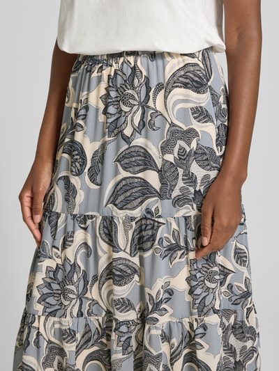 comma Spódnica midi z efektem stopniowania Szaroniebieski 3