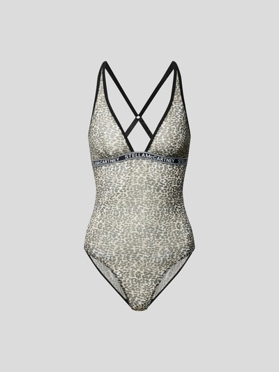 Stella Mc Cartney Bodysuit mit Animal-Muster Rose 2