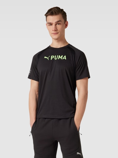 PUMA PERFORMANCE T-shirt met labelprint, model 'ULTRABREATHE' Zwart - 4