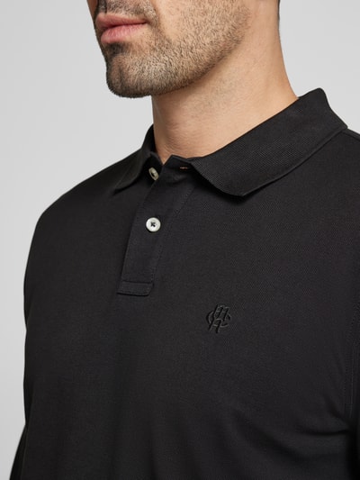 MCNEAL Regular fit poloshirt met labelstitching Zwart - 3