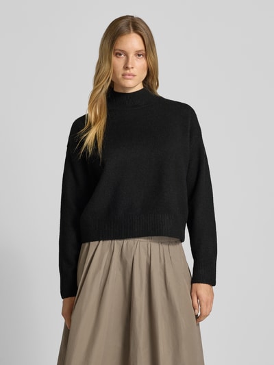 Neo Noir Relaxed Fit Strickpullover mit Woll-Anteil Modell 'Paulina' Black 4