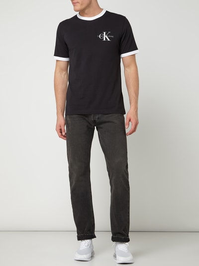 Calvin Klein Jeans T-shirt met logoprint  Zwart - 1