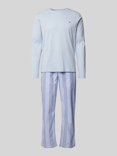 Tommy Hilfiger Pyjama mit Logo-Stitching Blau 1